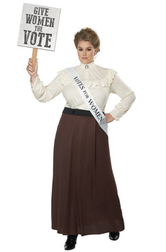 English Suffragette Plus Size Costume