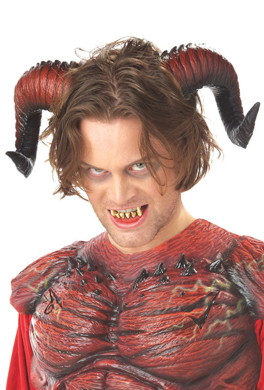 Demon Horns with Teeth Accessory
