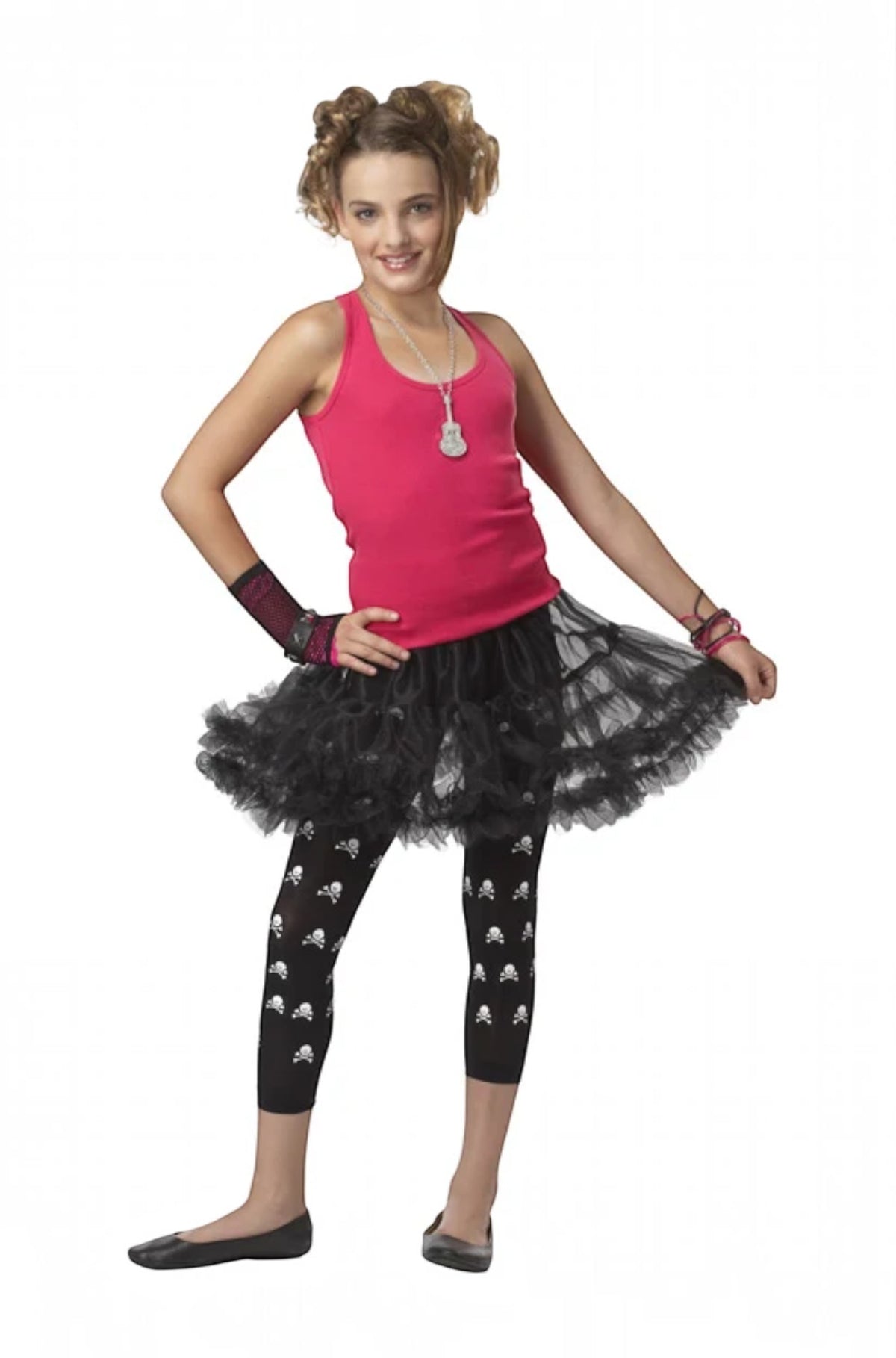 Ruffled Pettiskirt Tween Accessory (Black)