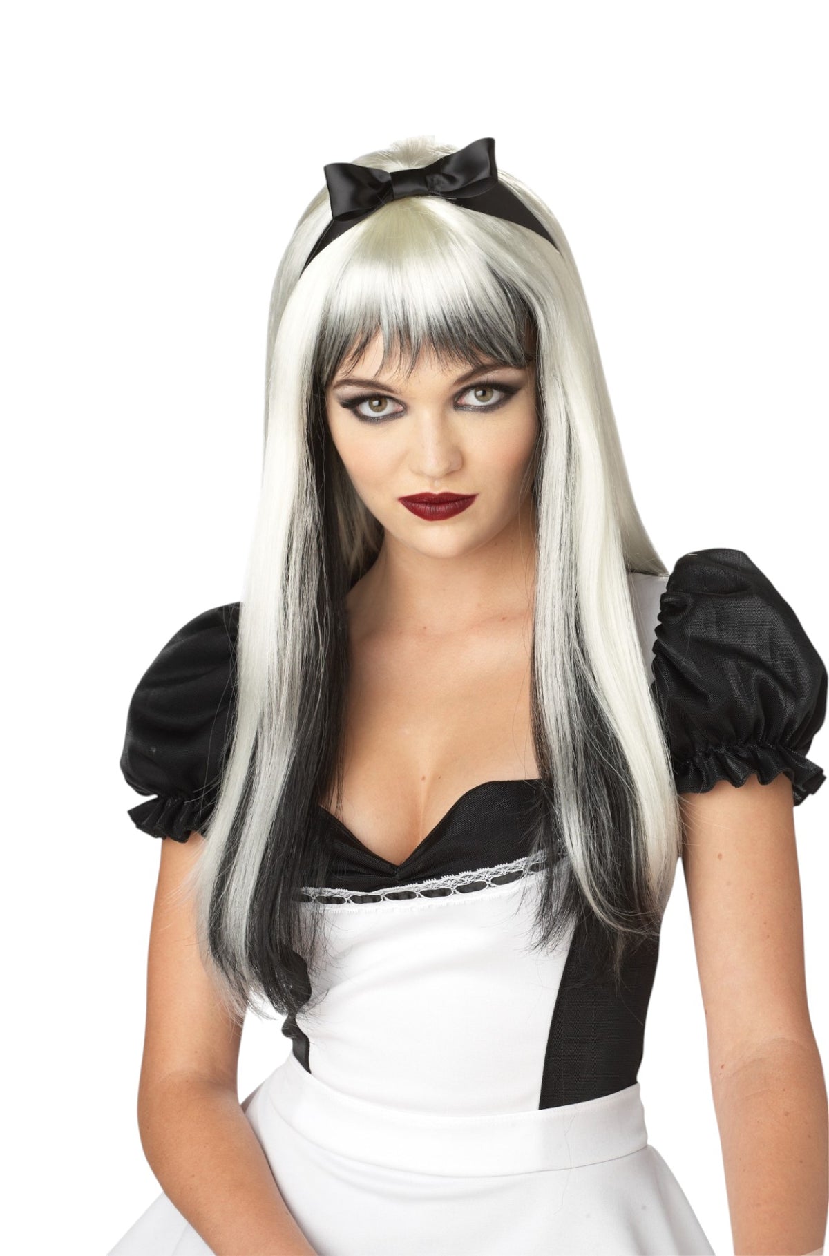 Enchanted Tresses Costume Wig (Black/White)