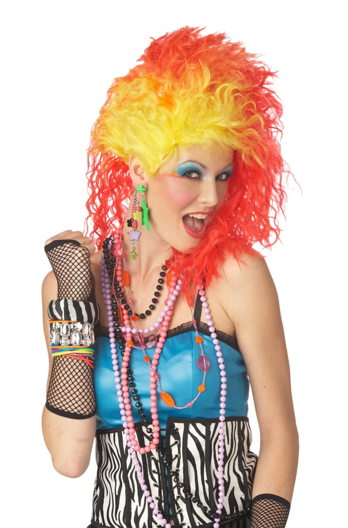 True Colors Costume Wig (Red/Yellow)