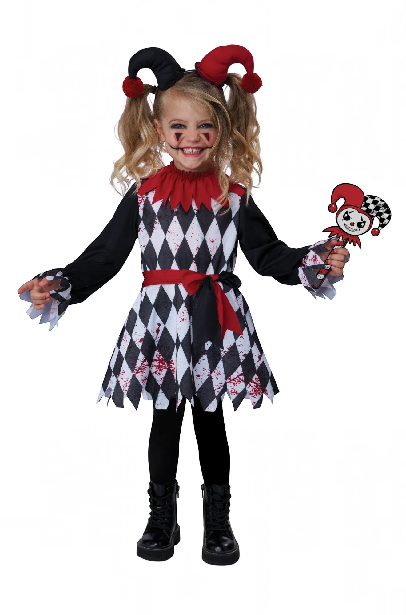 Lil' Harlequin Jester Toddler Costume