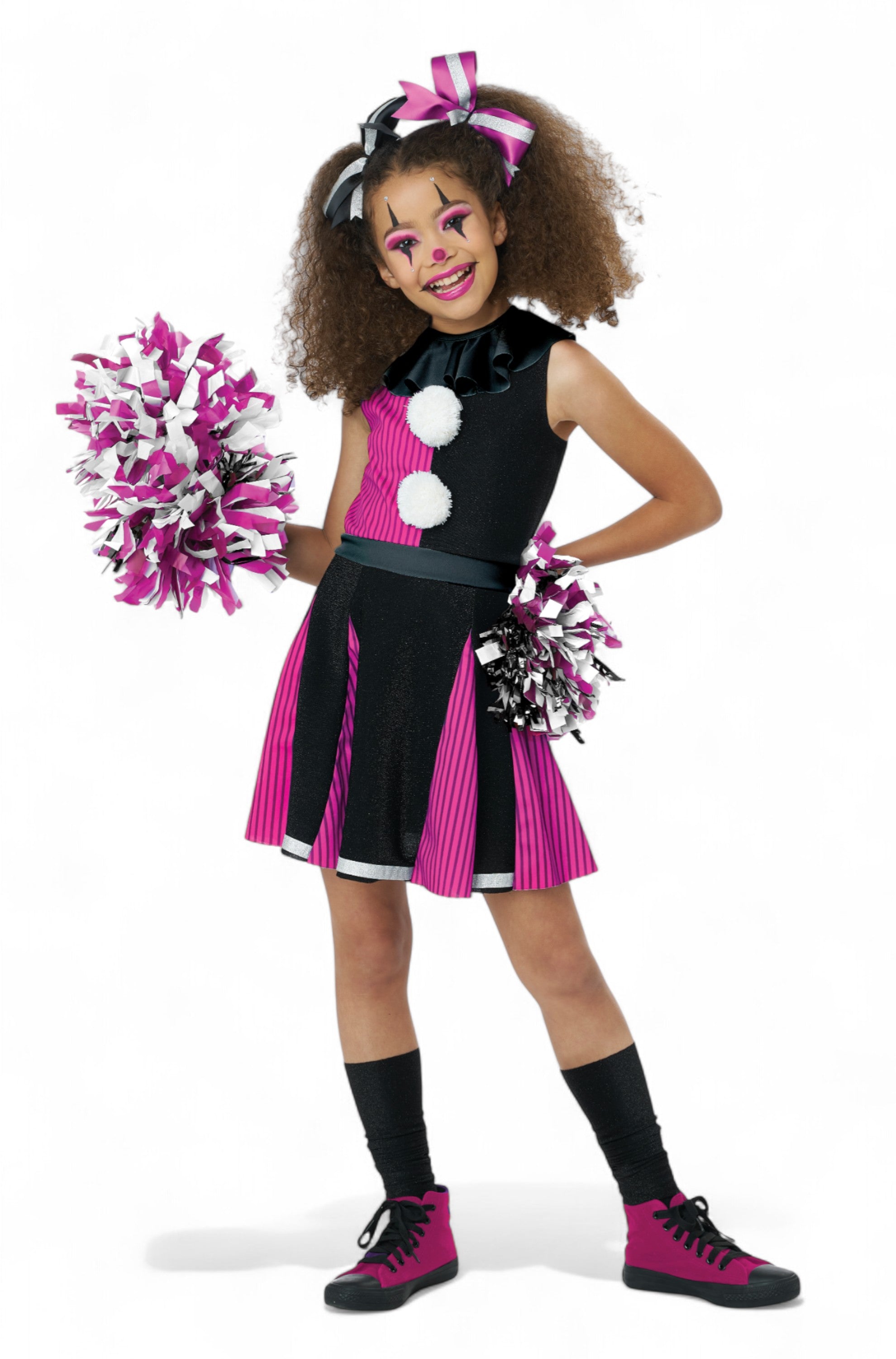 Cheer-Ful Clown Girl Child Costume