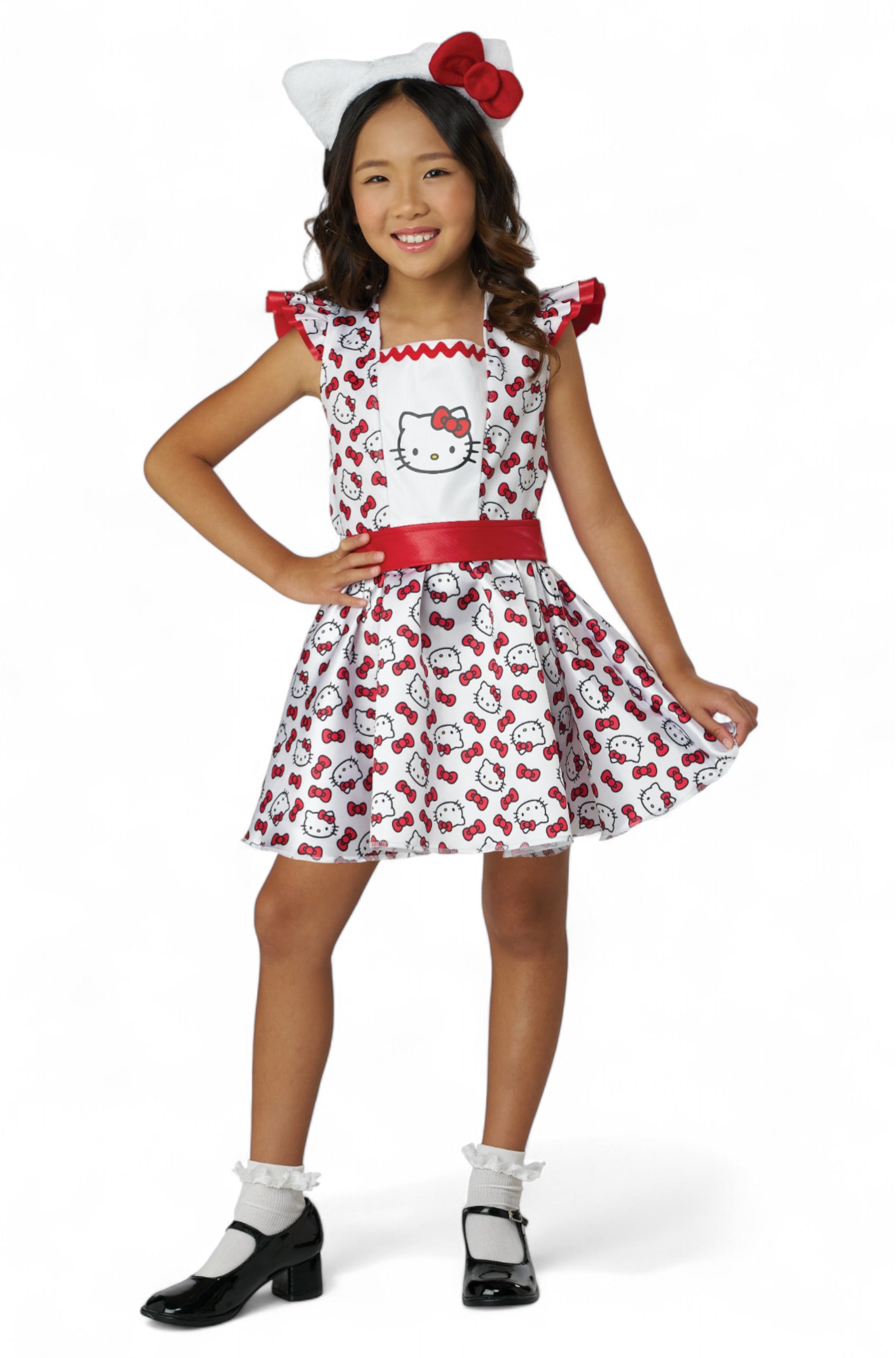 Hello Kitty Party Pop Dress Child Costume Large