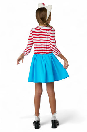 Hello Kitty Blue Overall Dress Child Costume