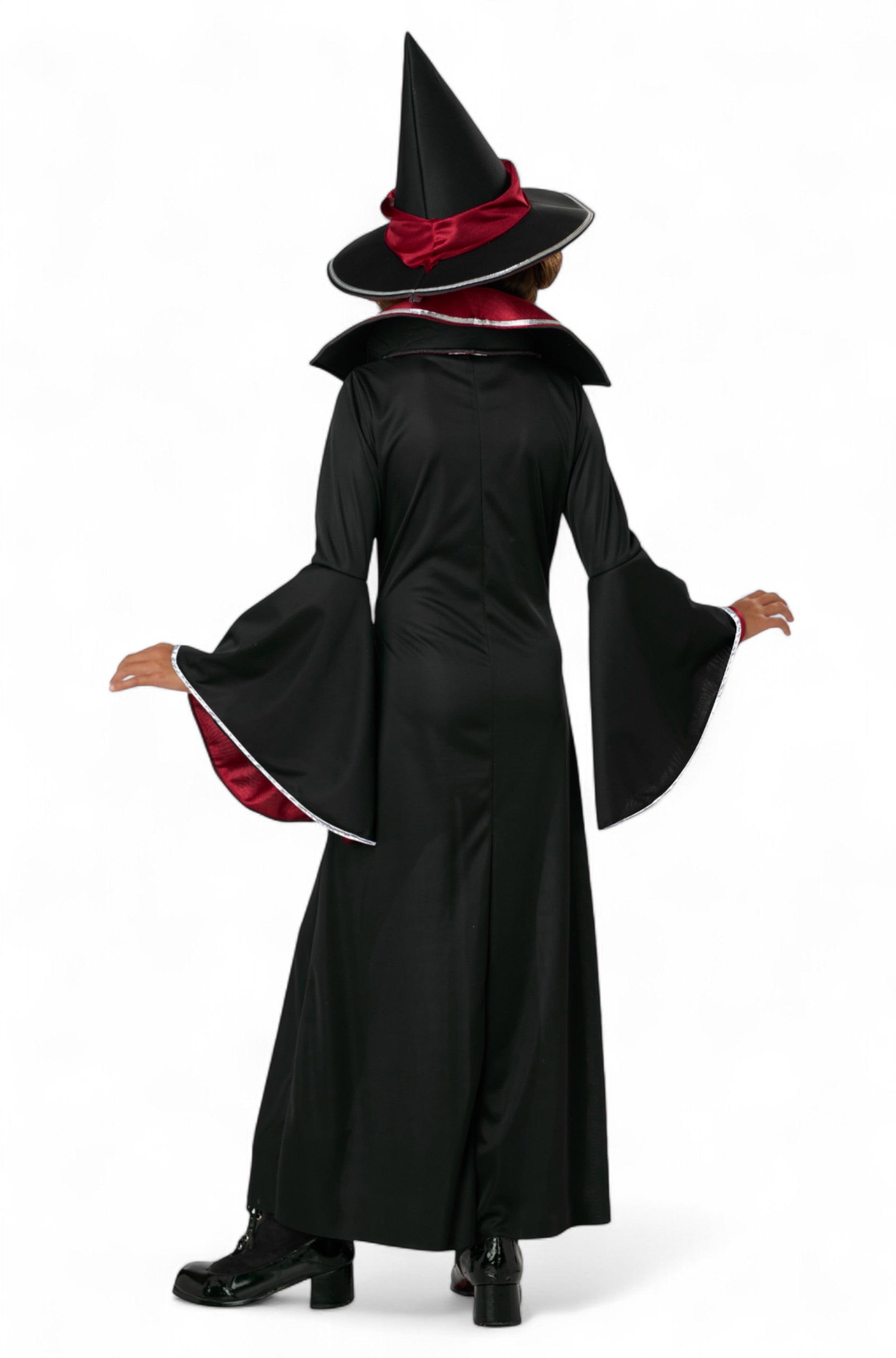 Ruby Red Glamour Witch Child Costume