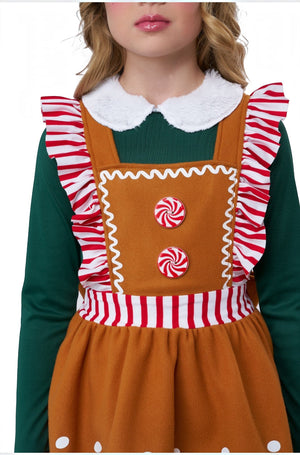 Gingerbread Elf Child Costume