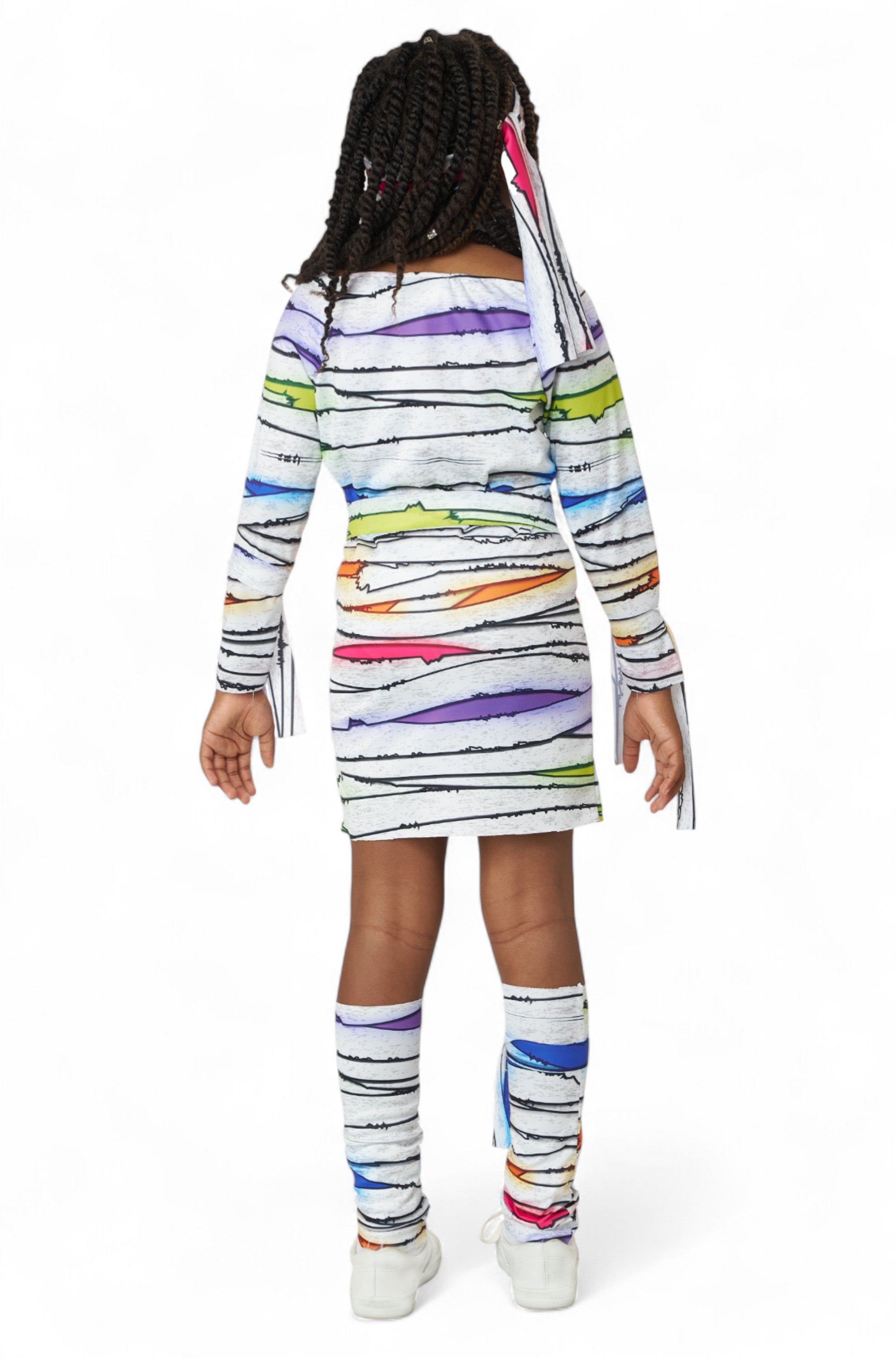 Neon Girl Mummy Child Costume
