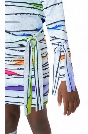 Neon Girl Mummy Child Costume