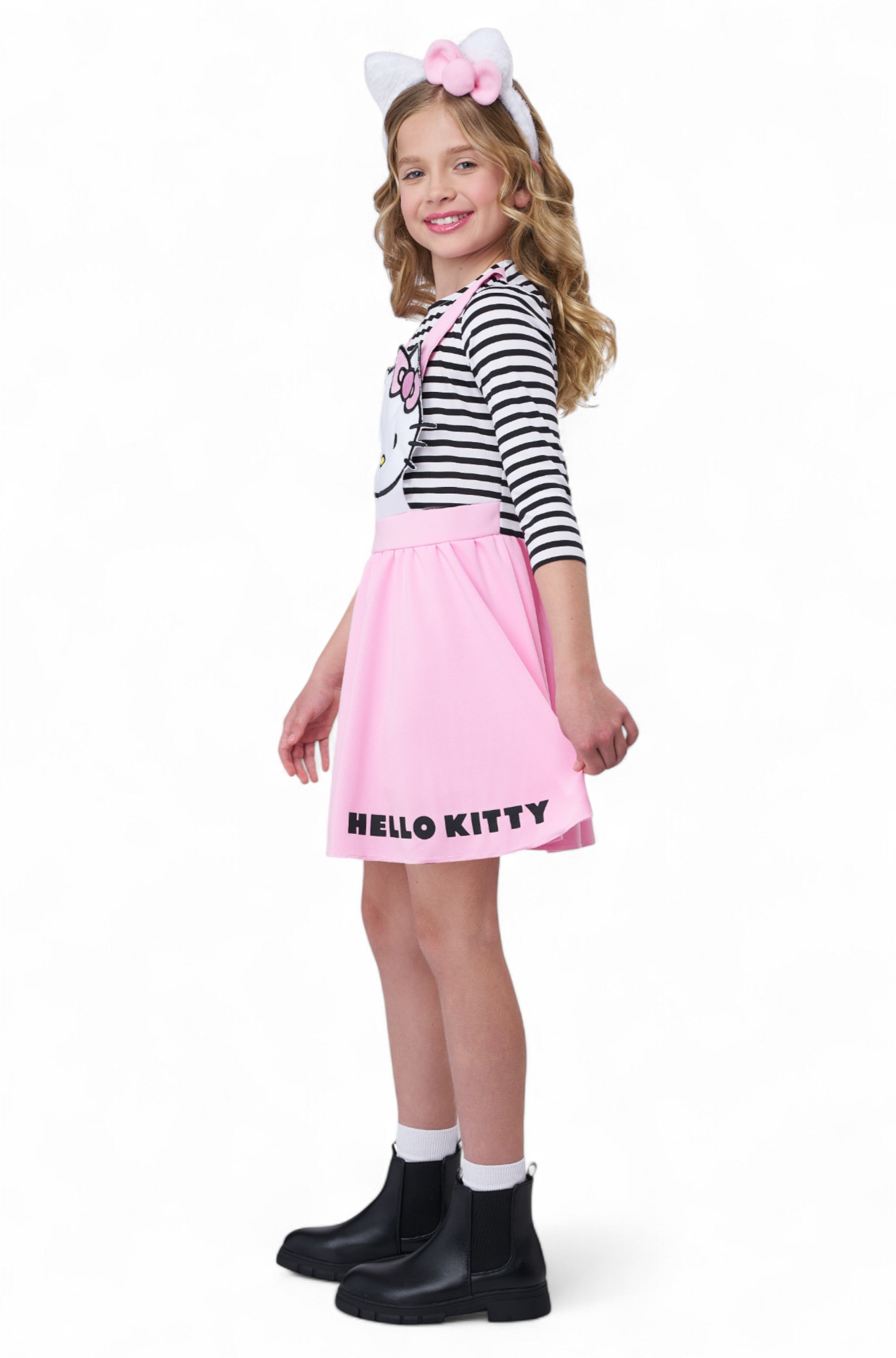 Hello Kitty Pink Overall Dress Child Costume