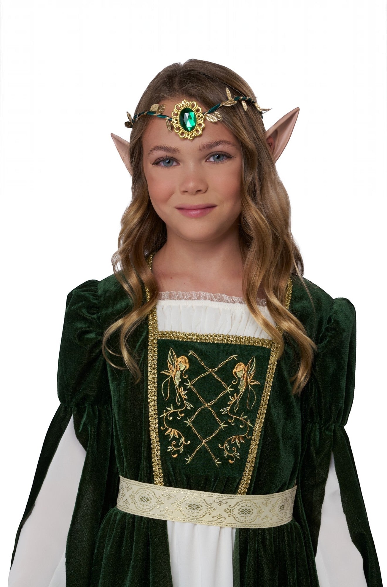 Elven Renaissance Princess Child Costume (Green)