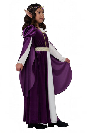 Elven Renaissance Princess Child Costume (Purple)