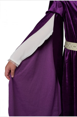 Elven Renaissance Princess Child Costume (Purple)