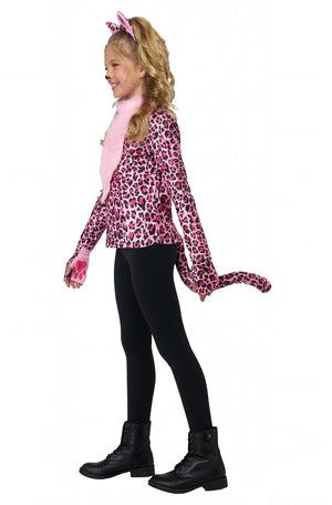Pink Leopard Child Costume Dress-Up Set