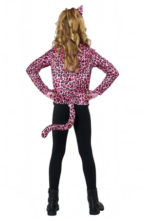 Pink Leopard Child Costume Dress-Up Set
