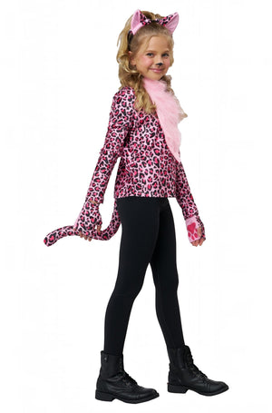 Pink Leopard Child Costume Dress-Up Set