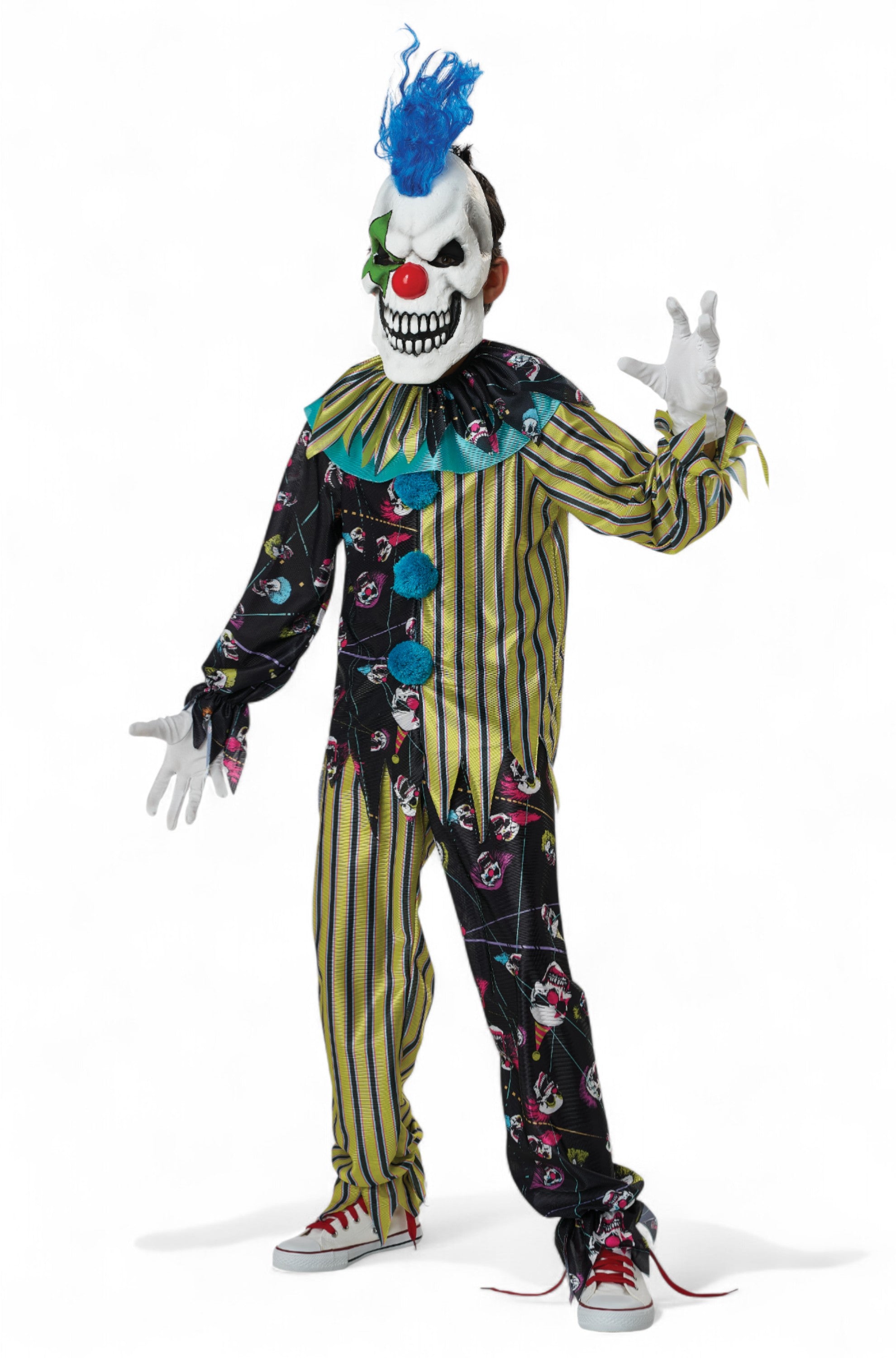 Sinister Skull Clown Child Costume