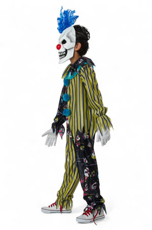 Sinister Skull Clown Child Costume