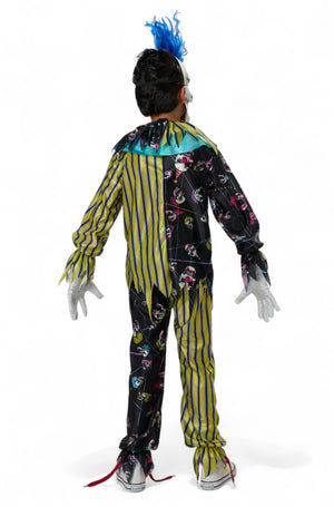Sinister Skull Clown Child Costume