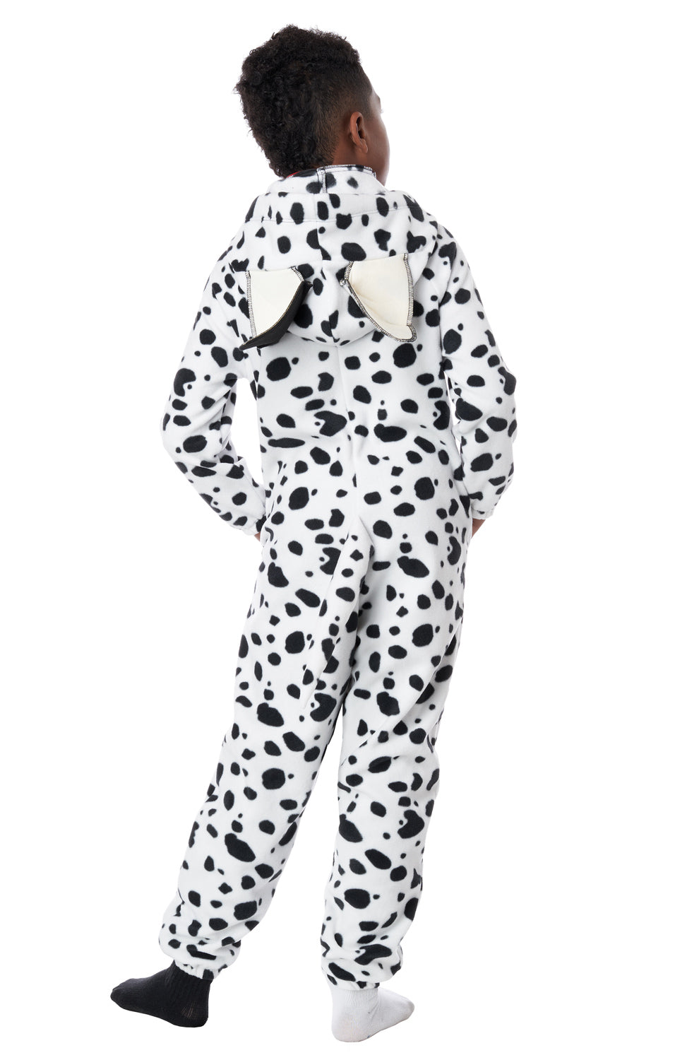 Dalmatian Pup Fleece Jumpsuit Child Costume