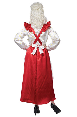 Mrs. Claus Pinafore Dress with Apron Adult Costume