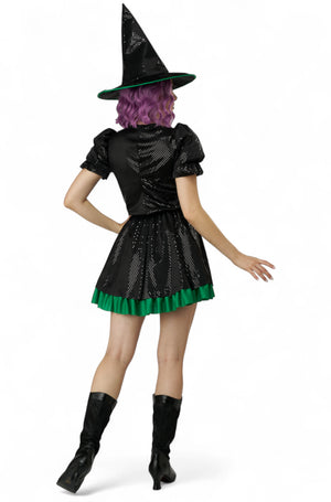 Black Shimmer Witch Adult Costume