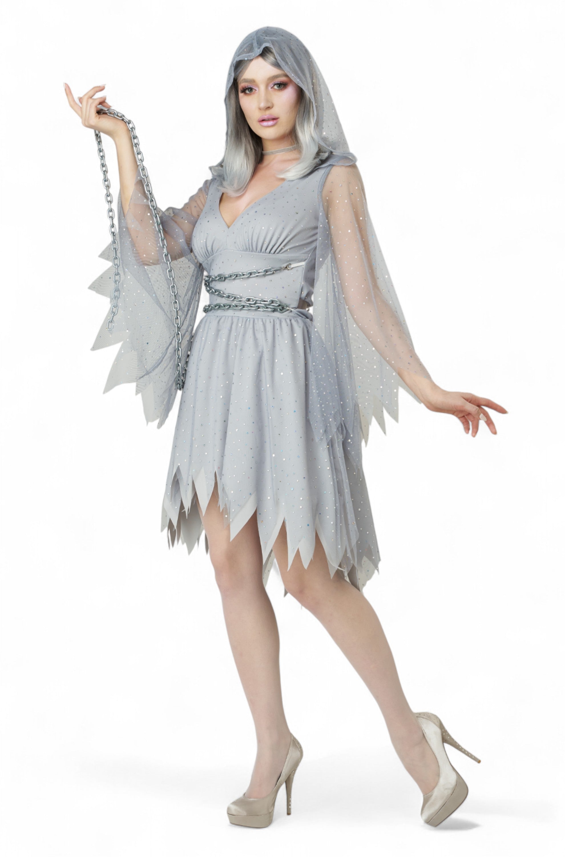 Glimmering Ghost Adult Costume