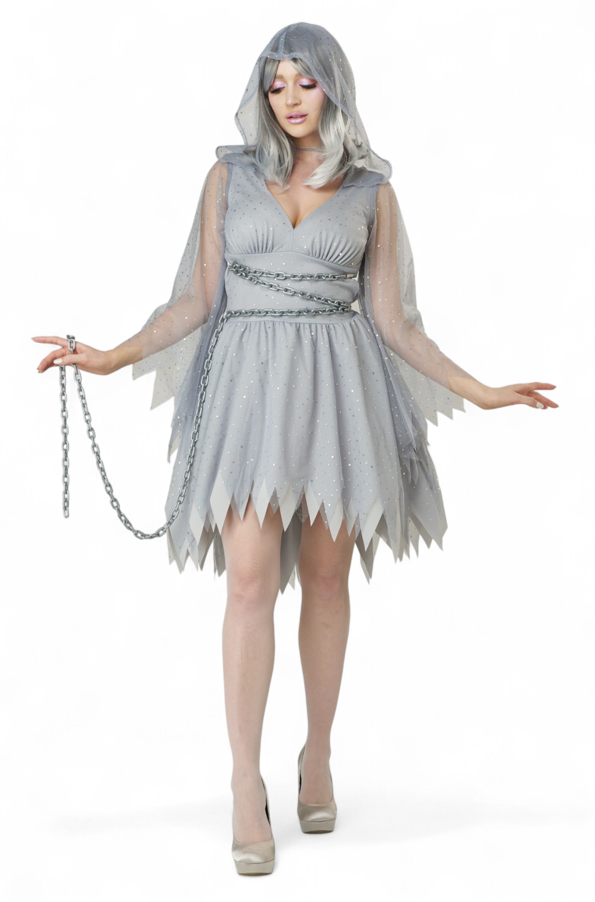 Glimmering Ghost Adult Costume
