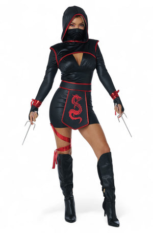 Red Fury Ninja Adult Costume