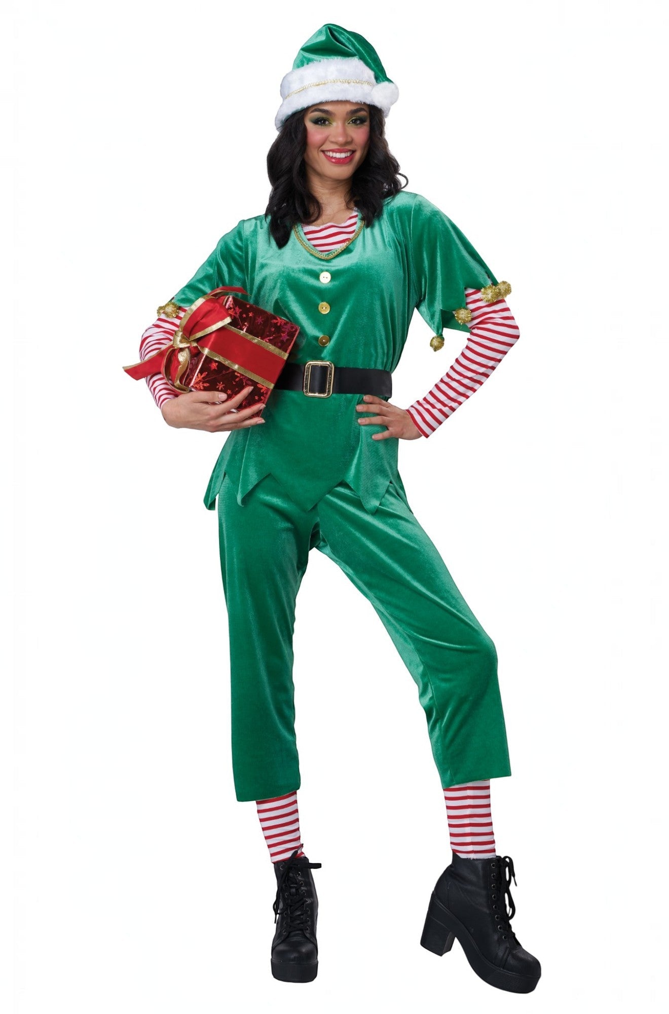 Joyful Elf Woman Adult Costume