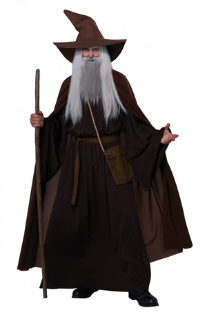 Wandering Wizard Adult Costume (Brown)
