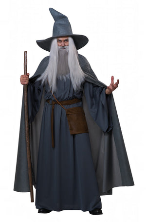 Wandering Wizard Adult Costume (Grey)