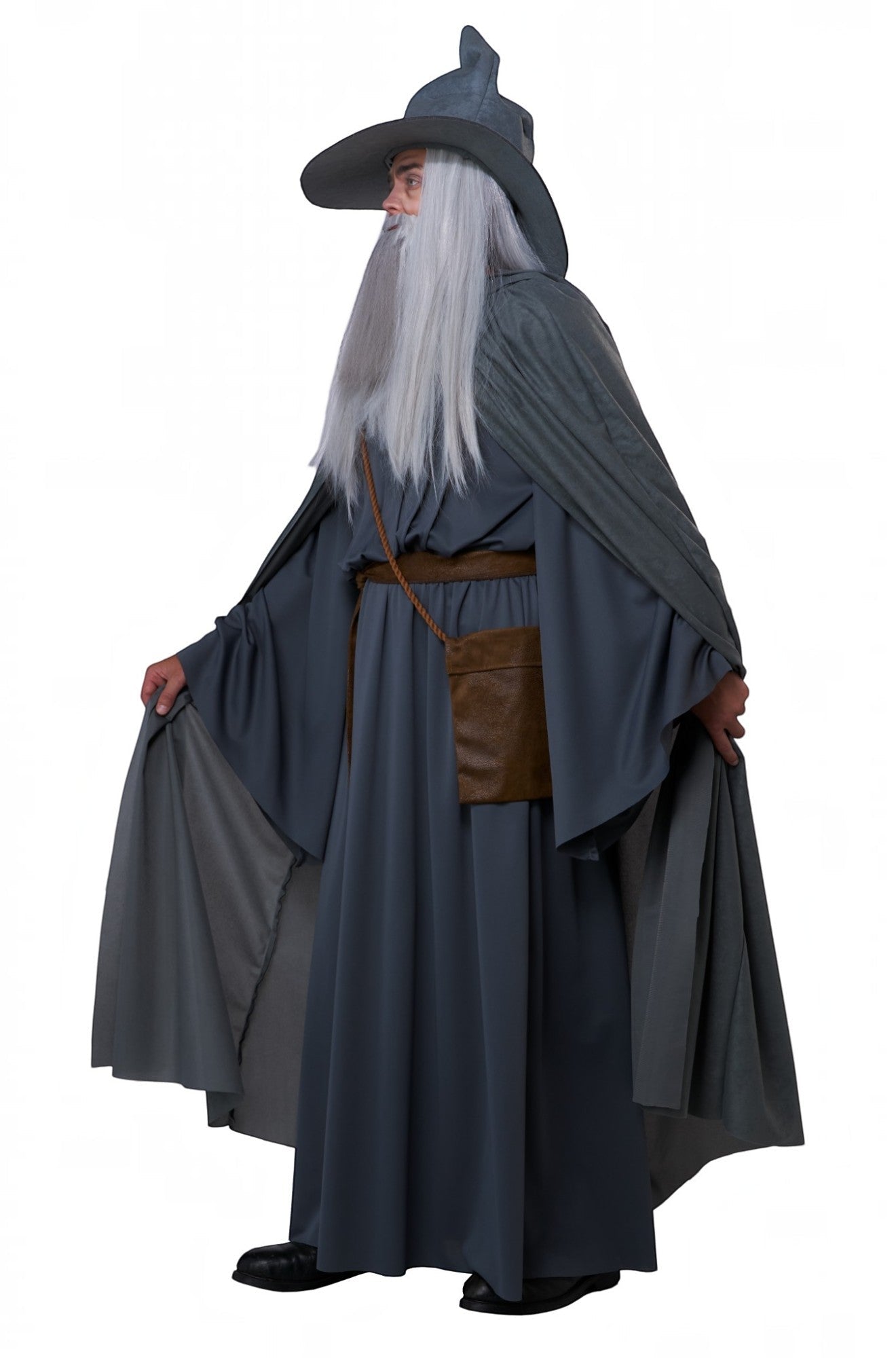 Wandering Wizard Adult Costume (Grey)