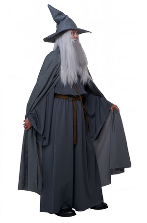 Wandering Wizard Adult Costume (Grey)