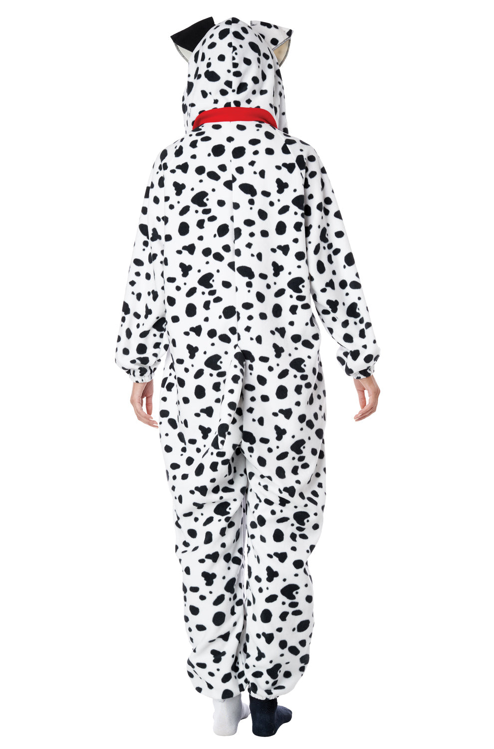 Dalmatian Fleece Jumpsuit Adult Costume