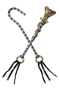 Egyptian Cobra/Pharaoh Scepter Set (Gold/Blue)