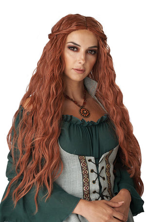 Renaissance Maiden Adult Wig (Auburn)