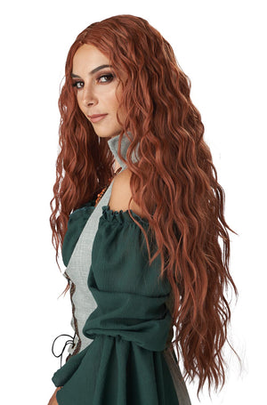 Renaissance Maiden Adult Wig (Auburn)