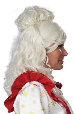 Mrs. Claus Wig and Bun Clip