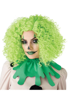 Corkscrew Clown Curls Wig (Green)