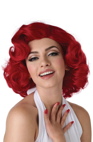 Hollywood Glamour Adult Wig (Red)