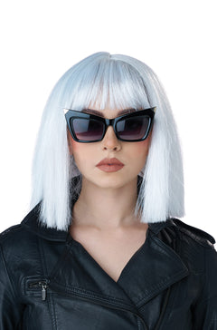 Shimmering White Cosplay Bob Wig