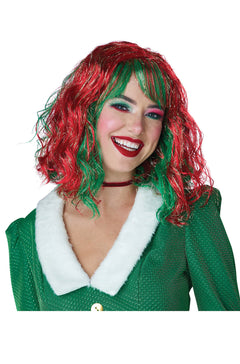 Shimmering Festive Holiday Bob Wig