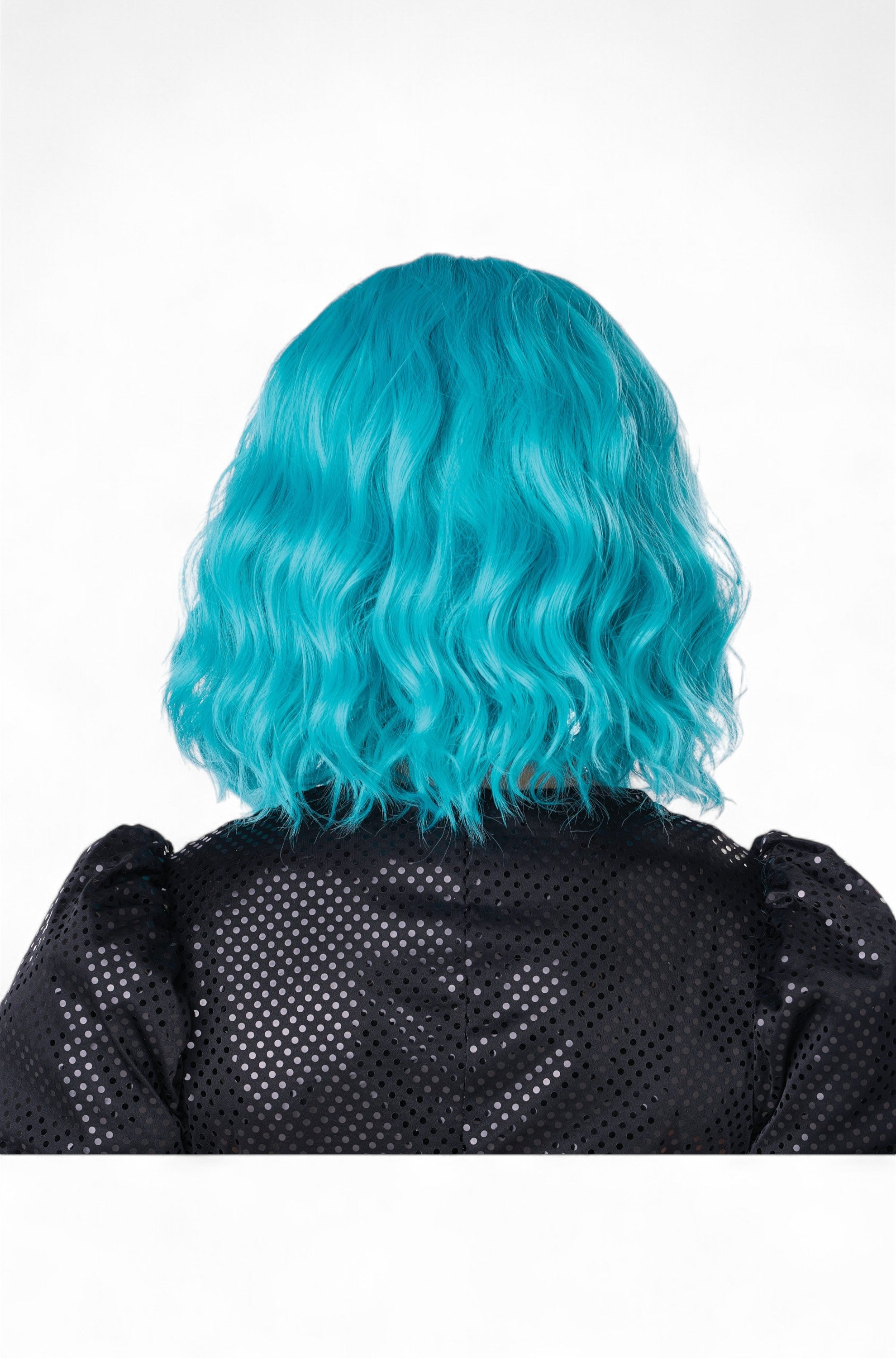 Short Wavy Bob Adult Wig (Turquoise)