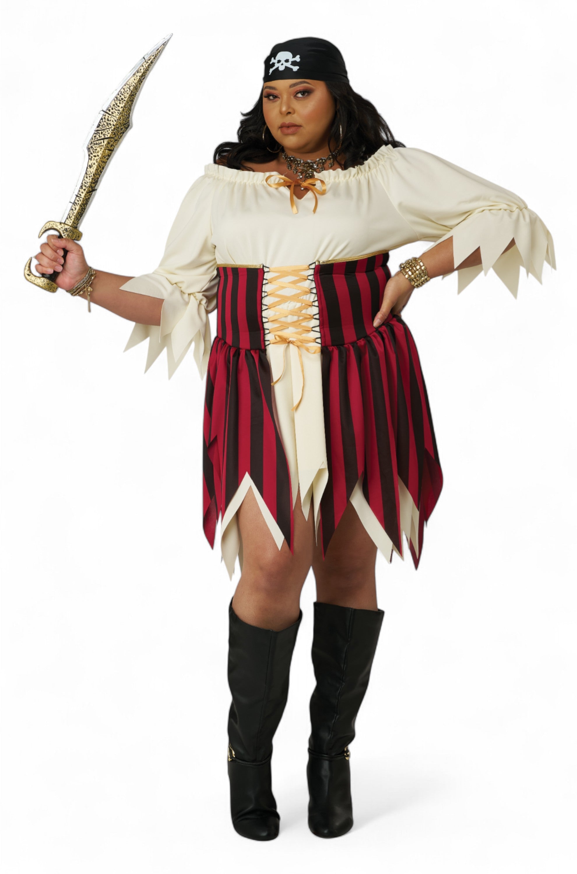 Sultry Sea Pirate Plus Size Costume