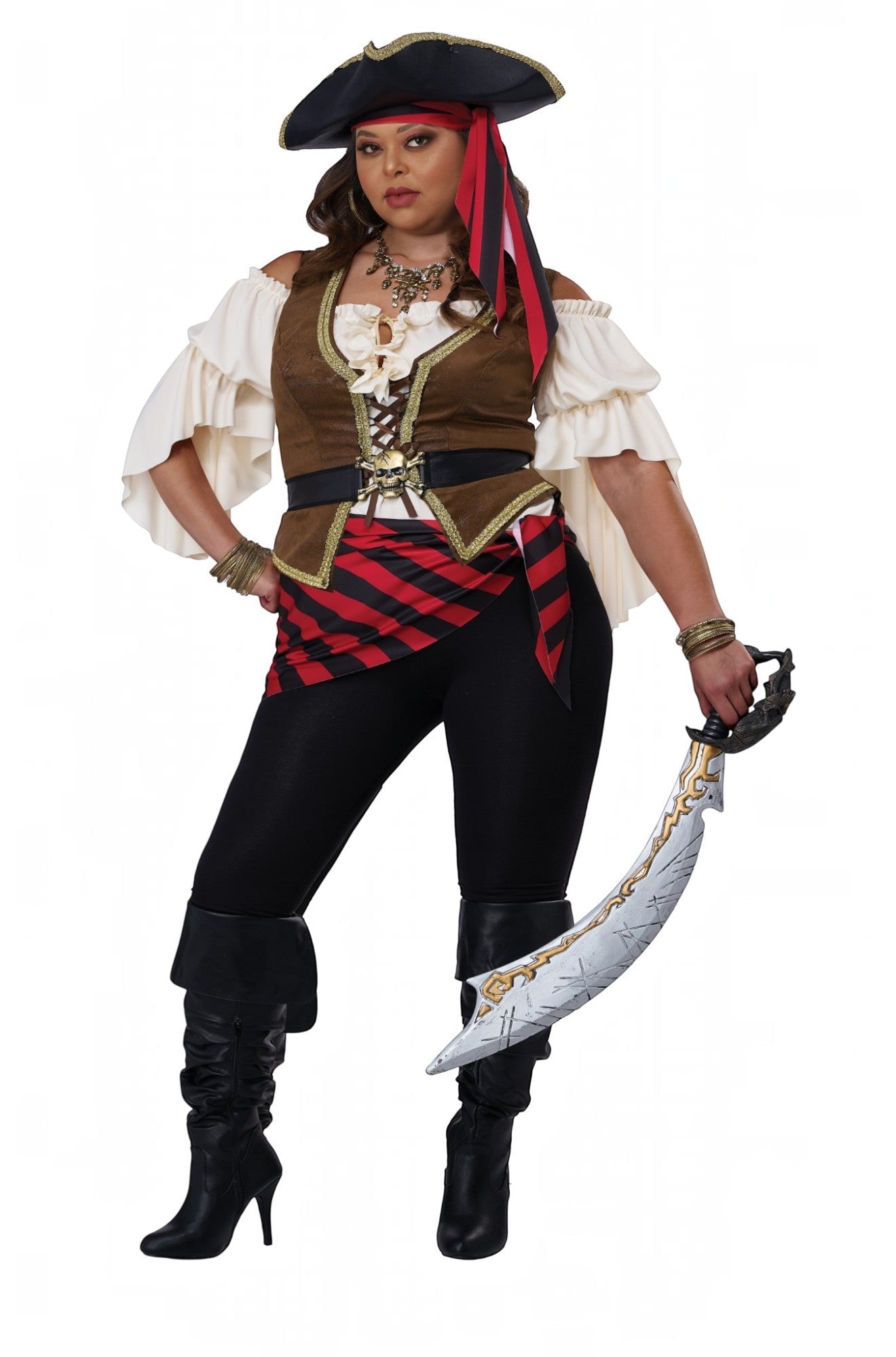 Renaissance Pirate Beauty Plus Size Costume