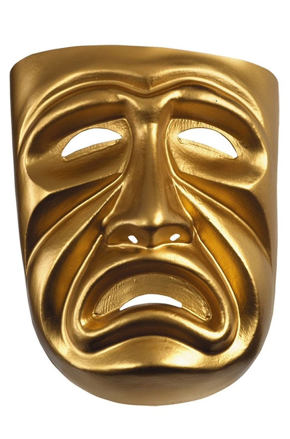 Gold Tragedy Mask