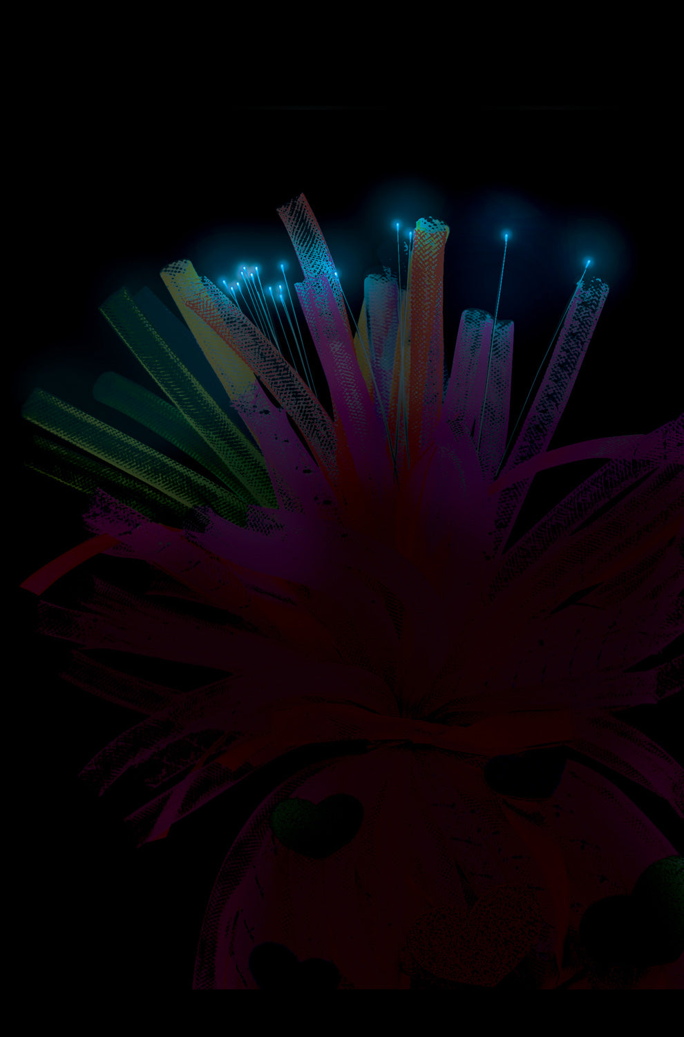 Poppy Rainbow Light-Up Child Headpiece