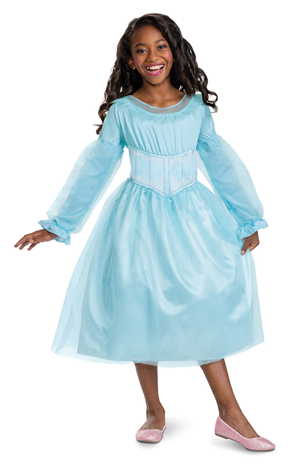 Classic The Little Mermaid Ariel Blue Dress Kids Costume 3T-4T