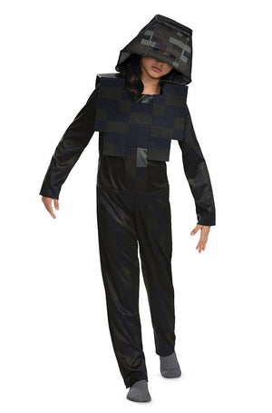Wither Skeleton Hooded Jumpsuit Classic Child Costume